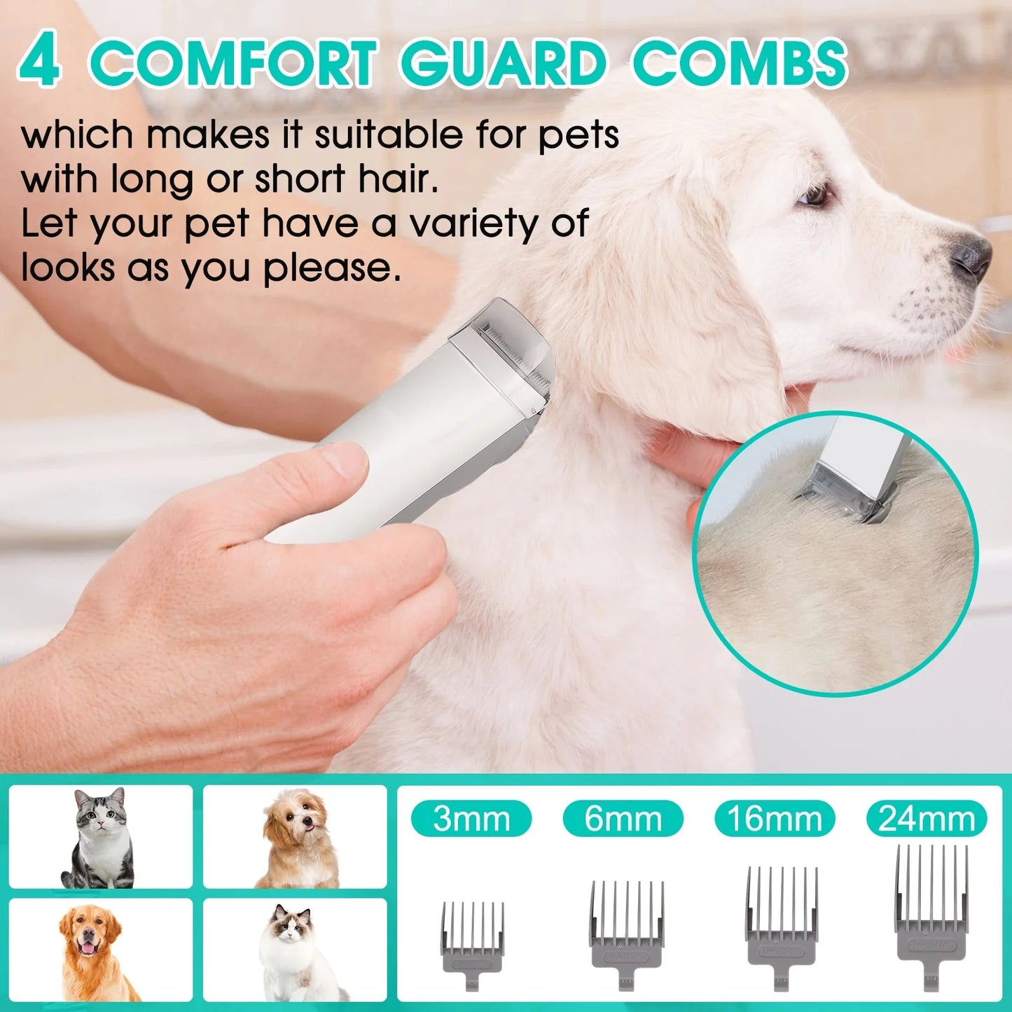 5 in 1 Pet Grooming Kit & Vacuum