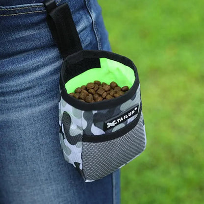 Adjustable Large Capacity Dog Treat Pouch Puppy Snack Waist Bag Durable Puppy Products Waist Bag Pets Cute Food Storage Bags